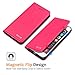 iPhone 8 Plus/iPhone 7 Plus Case, BELK[Simple Retro Style]Handmade Soft Leather Flip Folio Slim Wallet Cover Case[Magnetic Closure][Credit Card Slot][TPU Bumper][Kickstand] For iPhone 7 Plus /8 Plus
