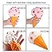2pc Jumbo Squishies Set Rainbow Ice Cream Cone Scented Slow Rising Squeeze Squishies Toy Stress Relief Decorations Toy Great Gift for Adults and Kids, Party Birthday Toys