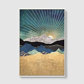 Framed Home Artwork Nordic Style Abstract Color for...