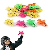 Dazzling Toys Plastic Mini Toy Airplanes - 25 Pieces Per Package, Assorted Colors