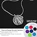 Diffuser Necklace, Gifts for Women, Stainless Steel Essential Oil Necklace Aromatherapy Diffuser Locket Pendant 28