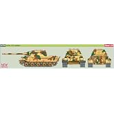 Italeri WWII German Heavy Destroyer Tank Sd.Kfz.186 Yakt Tiger Plastic Model, Scale 1 : 56
