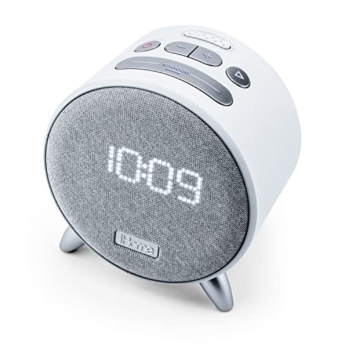 iHome iBT235W Bluetooth Digital Alarm Clock with Dual USB Charging and
