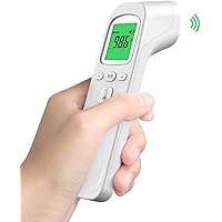 Non Contact Infrared Thermometers, Forehead Thermometer Instant Reading in one Second with Fever Alarm, Memory Function