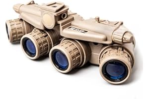 UWILSEE Night Vision Goggles with Night Vision Mount for PVS15/PVS18/GPNVG18, Four-Tube Binocular Night Vision Cosplay Prop