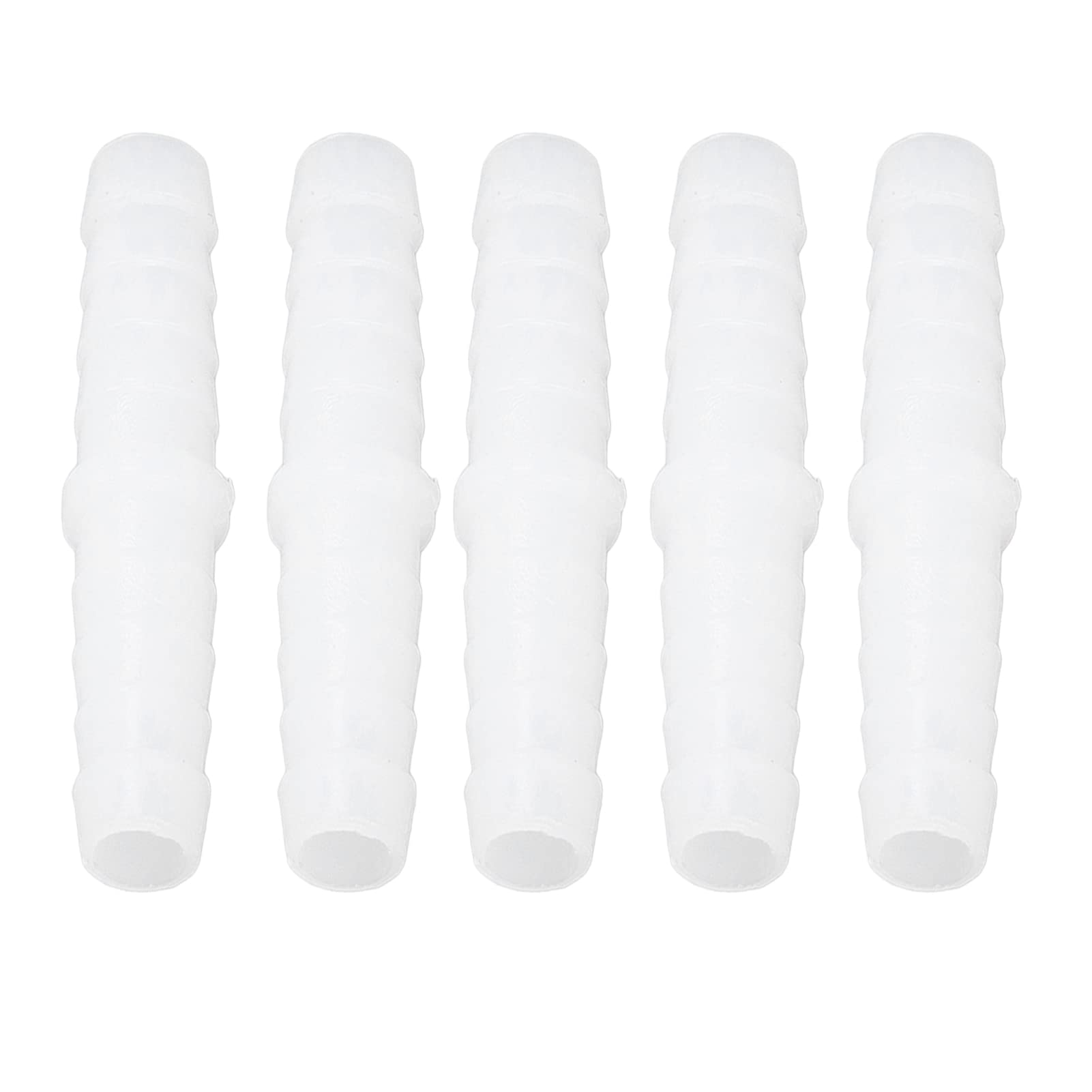 Plastic Hose Connector Barbed Fitting Equal Diameter PE Scratch Resistant Good Stiffness for Fish Tank 6-6mm straight through