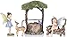 Joykick Fairy Garden Wishing Well Kit - Miniature Hand Painted Figurine Statues with Accessories - Set of 5pcs for Your House or Lawn Decor