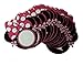 Perfec Arts Cartoon Minnie Bow Happy Birthday Party Supplies Decoration Banner(Round)