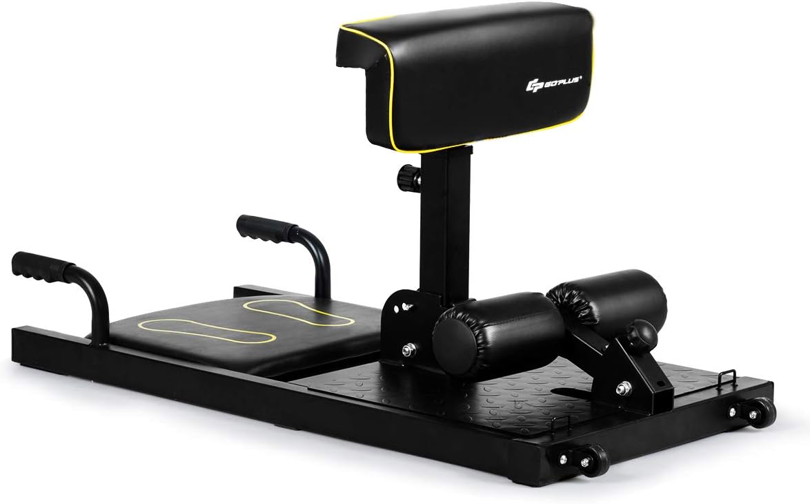 Goplus Deep Squat Machine, 8-in-1 Sissy 