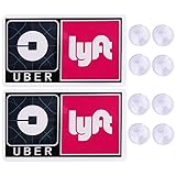 Uber Lyft Tips2 UBER Lyft REMOVABLE DECAL SIGN PLACARD