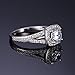 Jewelrypalace Women's 1.4ct CZ Engagement Ring Wedding Band 925 Sterling Silver