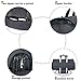 Carry on Garment Bag Large Duffel Bag Suit Travel Bag Weekend Bag Flight Bag with Shoe Pouch for Men Women (Black)