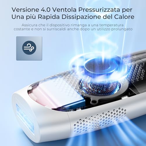 Pulsed Light Epilator with Sapphire Cooling Technology, Unlimited Flash Laser Epilator, Automatic Mode 9 Energy Levels Pulsed Light IPL For, Body, Armpits, Bikini