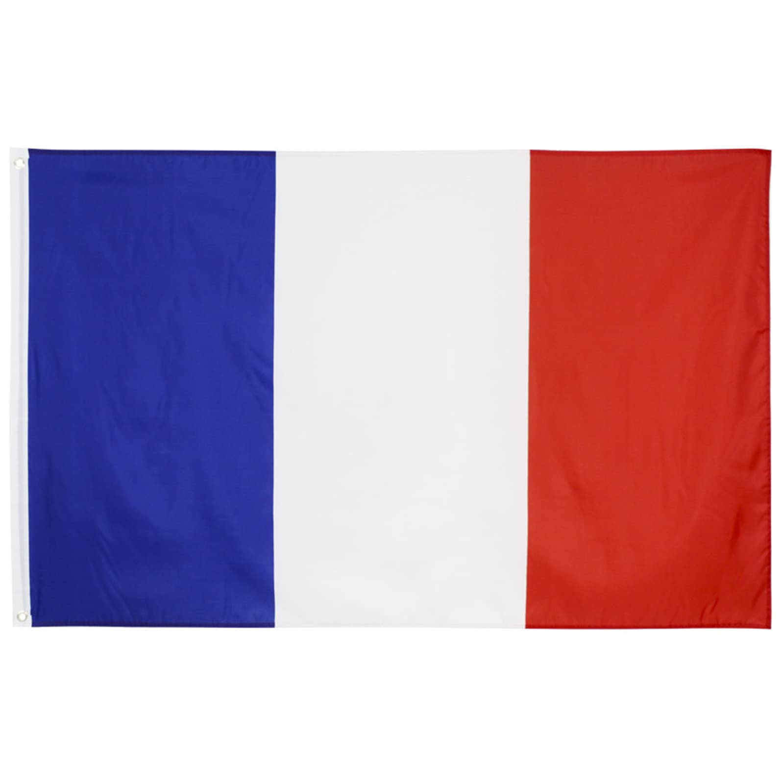 Cosymate French Flag Drapeau de la République française Flag of France, 3x5ft with Brass Grommets, Vivid Color, UV Fade Resistant, Canvas Header, Double Stitched, 90x150cm — image 1
