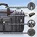 Toupons Canvas Duffel Bag Small Carry-on Bag Overnight Bag Weekender Bag for Men (Grey)