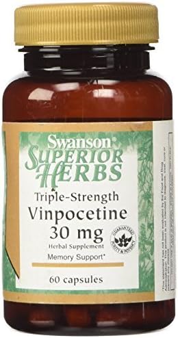 Triple-Strength Vinpocetine 30 mg, 60 Caps by Swanson Superior Herbs