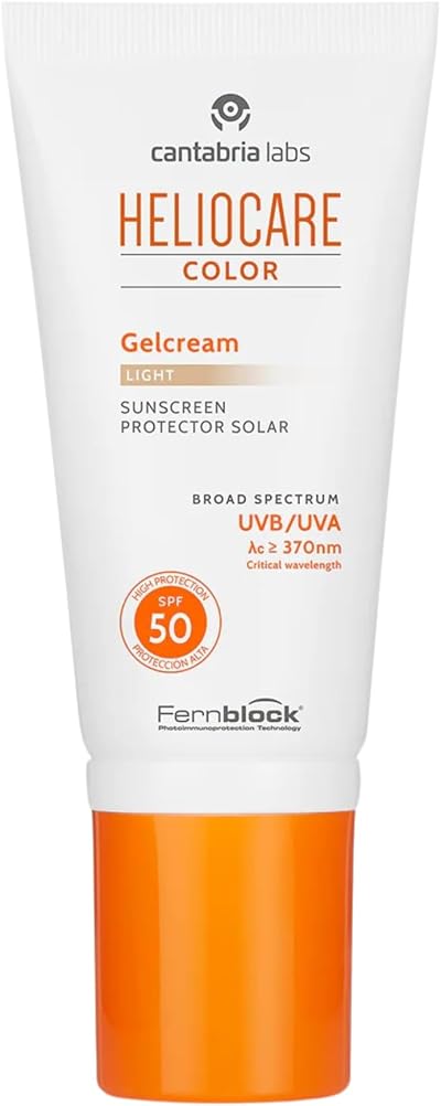 Heliocare Colour Gel Cream Light Tint SPF 50 Face Sunscreen UVB UVA 50ml