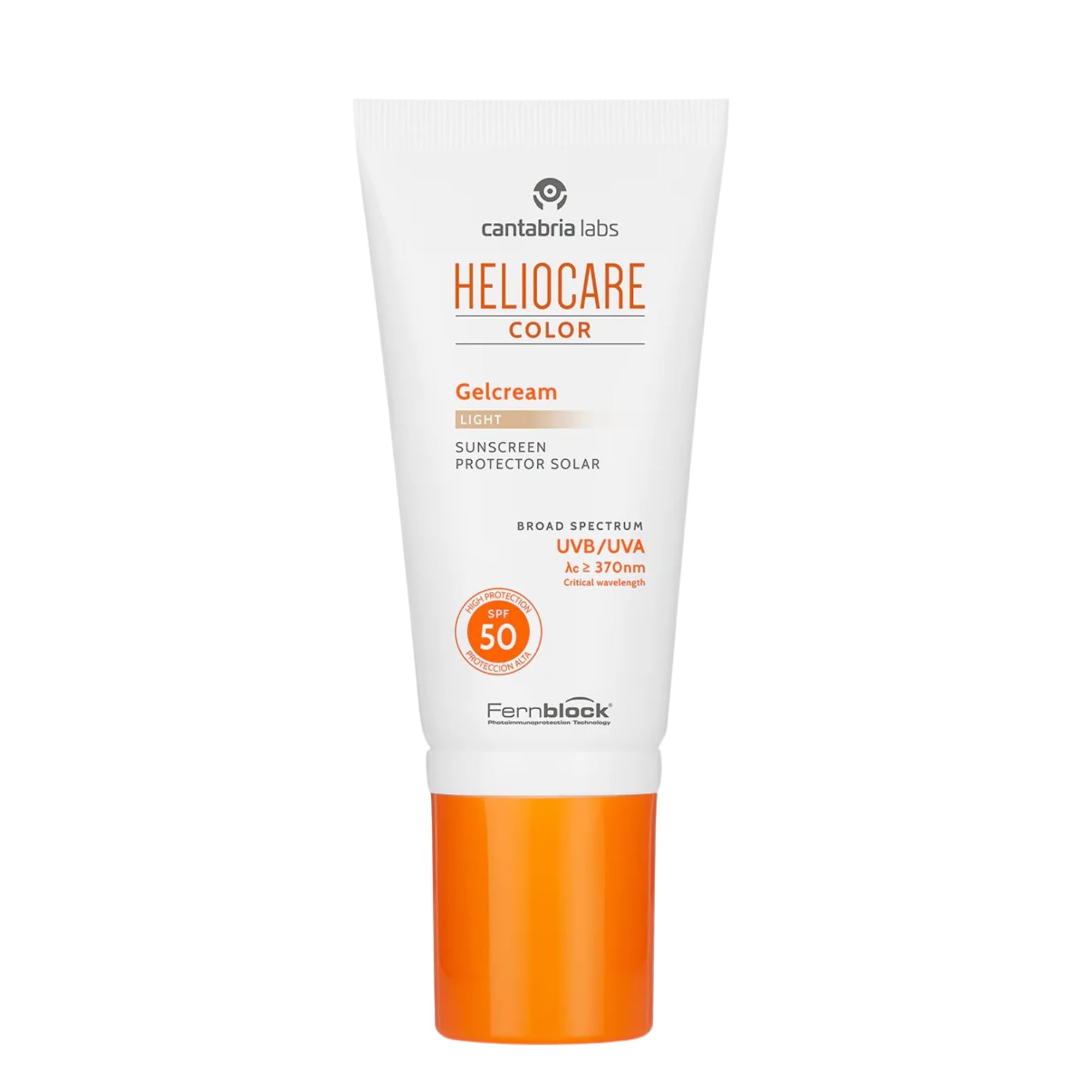 Heliocare Colour Gel Cream Light Tinted Sun Protection SPF 50 UVB UVA Protection 50 ml