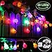 Battery Operated String Lights, 40LED Colored Globe String Lights, IP65 Waterproof Starry Fairy Lights, Outdoor Decorative String Lights for Patio, Christmas, Garden, Wedding, Parties