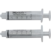 Miracle Oring Syringe- 5 ml Luer Lock Syringe- Package Contains 8 Individually Wrapped Sterile Oring Syringes for Handfeeding Animals, Administering Supplements, Measuring Liquids, and More