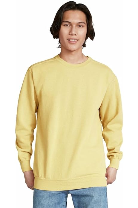 light yellow crew neck