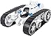 7TECH RC Tank battle Stunt Car, Remote Control Tank with LED Lights Music Transformation 360°Flip White