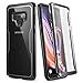 YOUMAKER Crystal Clear Case for Galaxy Note 9, Full Body with Built-in Screen Protector Heavy Duty Protection Slim Fit Shockproof Rugged Cover for Samsung Galaxy Note 9 (2018) 6.4 inch - Clear/BK