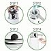 mDesign Decorative Hands Free, Touchless Automatic Hand Soap Dispenser Pump with Infrared Motion Detector Activated Sensor Light for Kitchen and Bathroom Sinks, Countertops - White/Chrome