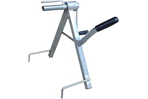 Wooswen Portable Fire Water Pipe Storage Device Foldable Manual Pipe Winding Tool All Metal Hose Reel for Farm Irrigation Far