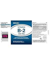 GNC Vitamina B-2 100 mg