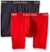 Calvin Klein Men's Body Boxer Brief, Nine Iron/Ignite Red, Medium (Pack of 2)