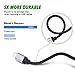 Xcords(TM) 3Pack 6ft Nylon Braided 8 Pin Lightning to USB Cable Data Syncing Cord Compatible with iPhone 7/ 7 Plus/6/ 6 Plus/ 6s/ 6s Plus /5/5s/5c/SE/iPad/iPod/Beats Pill+(Black)