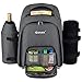 Gonex Picnic Backpack Bag for 4 Person with Insulated Cooler Compartment, Fleece Blanket, Detachable Wine Holder, Cutlery Set (Gray)