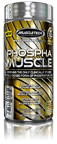 MuscleTech Phospha Muscle, Clinically Studied & Fully Dosed Form of Phosphatidic Acid, 140 SoftGels