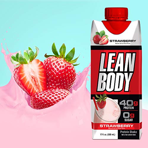 Lean Body ReadytoDrink Strawberry Protein Shake, 40g Protein, Whey