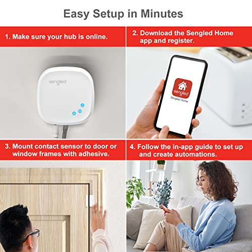 Sengled Smart Door Sensor, Zigbee Smart Sensor for Window and Door, Hub