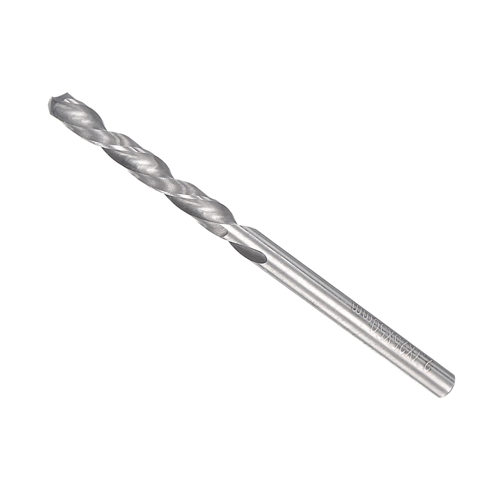 CoCud Solid Carbide Drill Bits, 2.7mm Diameter, Left Hand YG6X (C3/K10) Tungsten Carbide Straight Shank Twist Drill Bits - (Applications: for Stainless Steel Alloy), 1-Piece