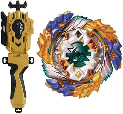 Rabicool Bey Battling Top Blade Burst Starter Booster B-122 Buster Geist Fafnir. 8 '.Ab Toy + Battling String Launcher Burst Bey Launcher LR (Left & Right Turning) Yellow + String Launcher Grip