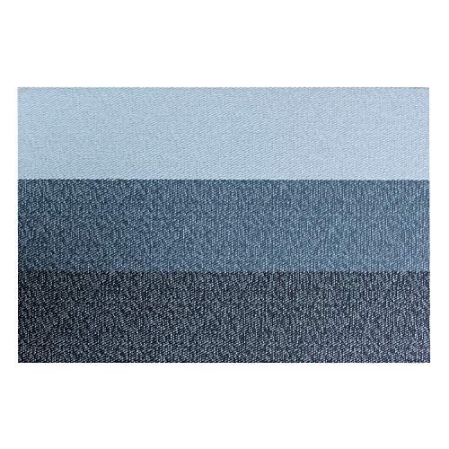 Familighter Placemats for Dining Table Set of 6 Woven Vinyl Washable Table Placemats Table Decoration Heat Insulation Stain Resistant Grey
