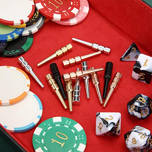 Mudder 40 Pieces Metal Cribbage Pegs Giant Cribbage Pegs Cribbage Pins