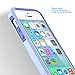 ULAK iPhone 5S Case, iPhone 5 Case, iPhone SE Case, Slim Fit Dual Layer Protection Case Shock Absorbing Hard Rugged Ultra Protective Back Rubber Cover with Impact Protection (Light Purple+Purple)