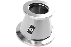 BROWNIAN MOTION TECHNOLOGY bmotiontech conical Reducer with ISO-KF Flange KF16 KF25 KF40 KF50 Stainless Steel 304 (KF40 to KF25 1pc)