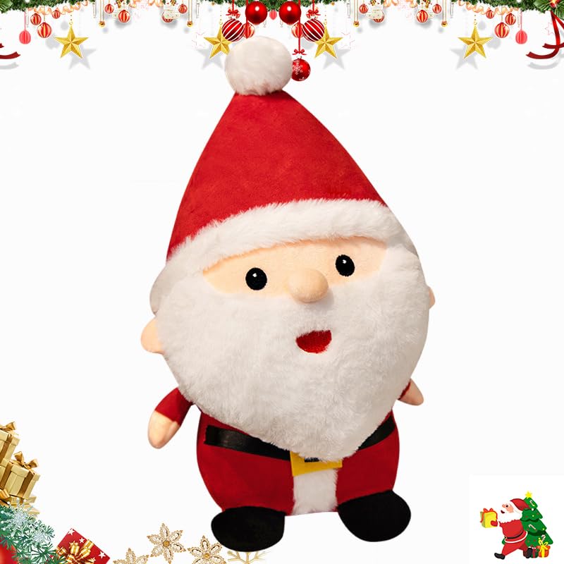 APPCRFM Xmas Plush Toy, Cute Christmas Plush Toys, Children's Christmas Plush Toys, Cute Festive Home Decoration Cushion, New Year's Gift and Birthday Present for Children - 23CM
