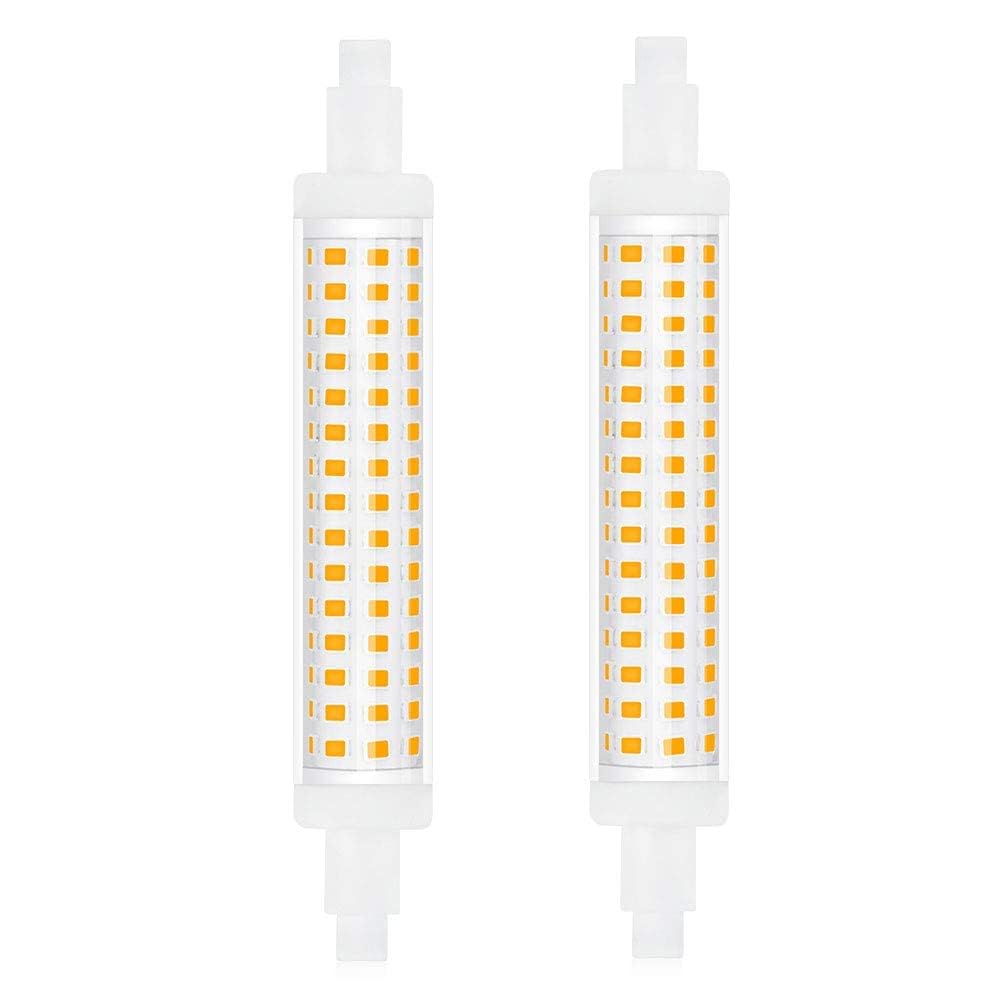 Bonlux R7s 118mm J118 LED Bulb Natural White 4000K 15W J Type Linear Light Bulb 120W Incandescent Lamp Equivalent Double Ended Reflector Light Super Bright 360°Beam Angle, Non-dimmable 240V (2-Pack)