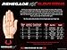 Renegade GK Vulcan Raze Goalie Gloves with Pro-Tek Finger Savers | 3.5+3mm Hyper Grip & 4mm Duratek | Black & Red Soccer Goalkeeper Gloves (Size 8, Youth-Adult, Flat Cut, Level 3)