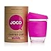 JOCO 12oz Glass Reusable Coffee Cup (Pink)