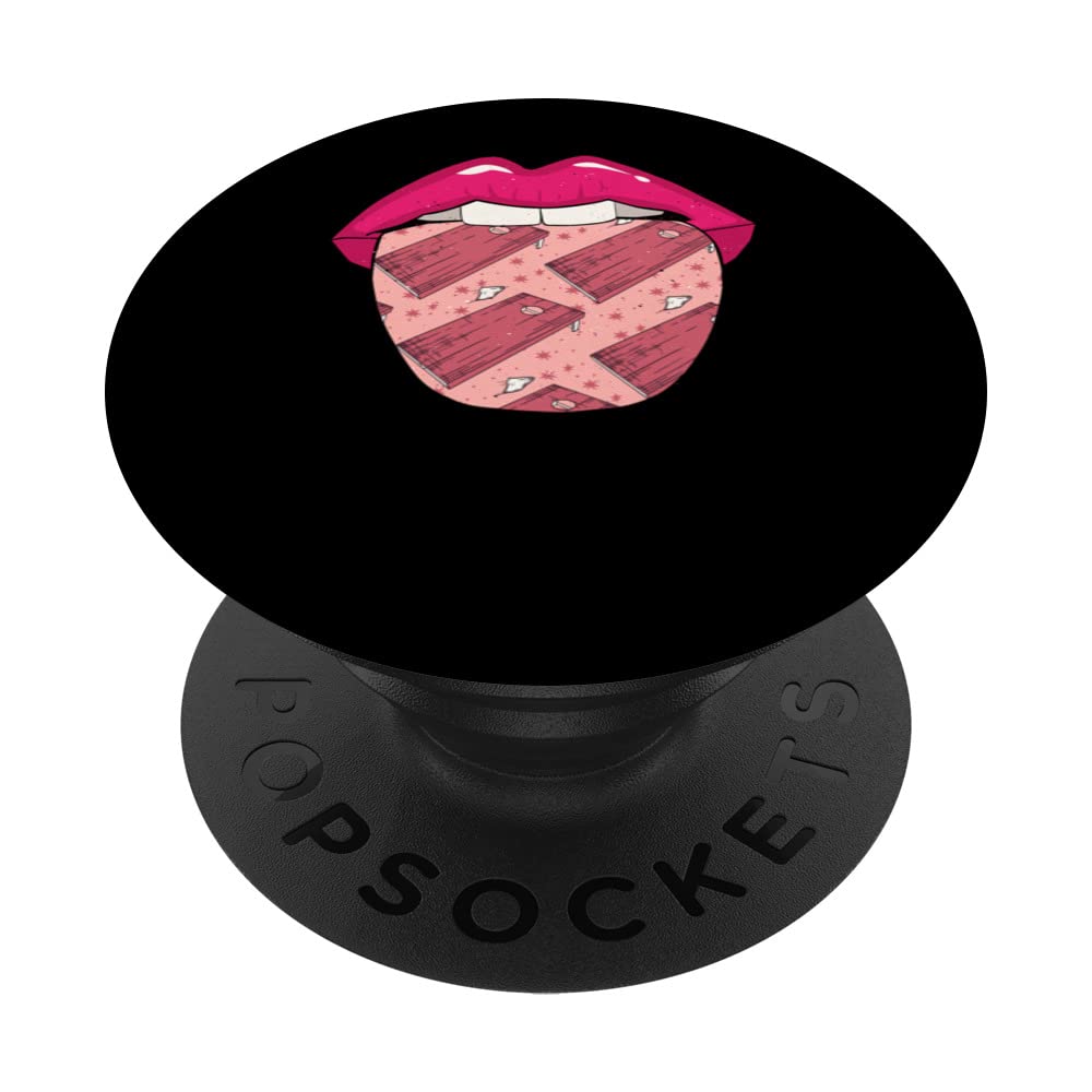 Cornhole Lips Bean Bag - Funny Game Cornhole PopSockets Swappable PopGrip