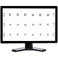AISITESY 19 Inch Screen Vision Chart Panel Led Visual Acuity Testing Chart Eye Vision Ophthalmic LCD Optical Tester Monitor（Black）