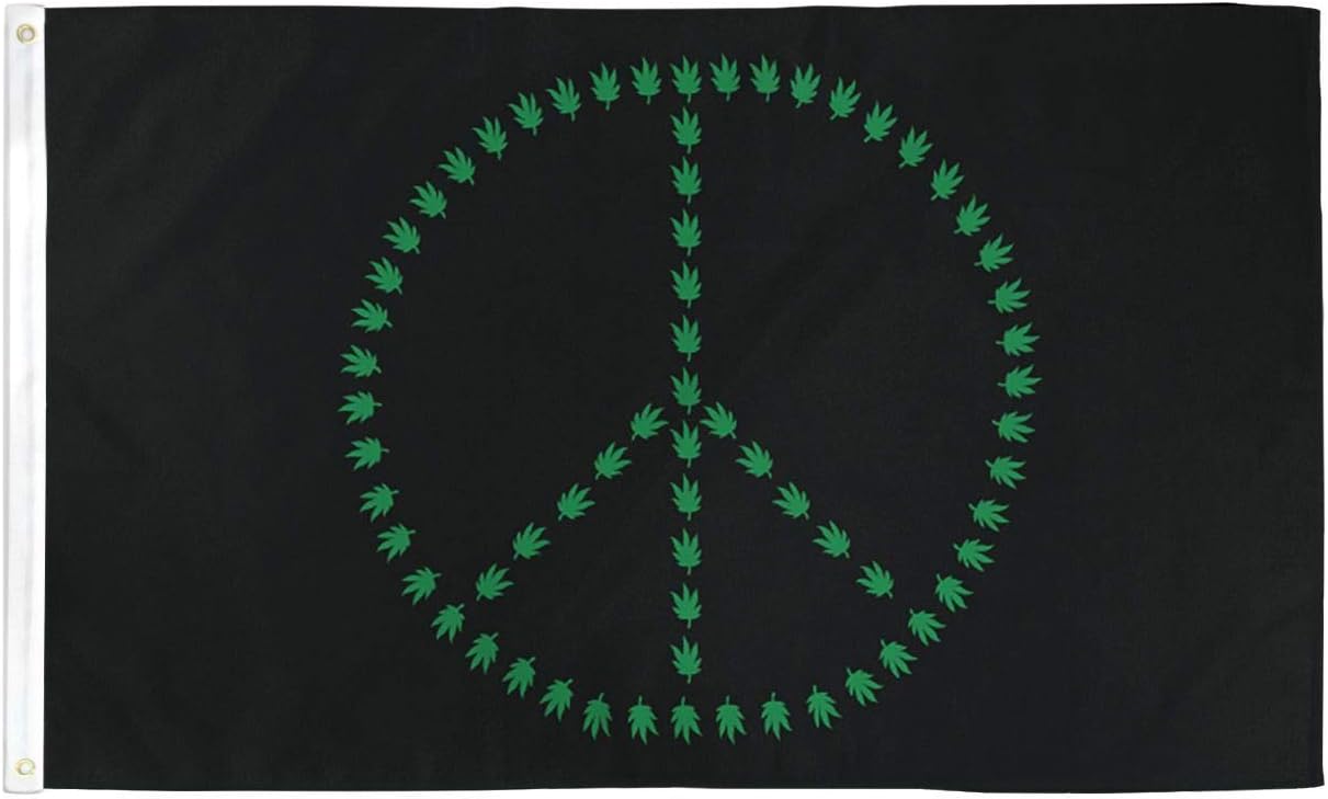 AZ FLAG, Peace Rasta Flag, 3x5 Ft, 100D Polyester Peaceful Banner with Two Metal Grommets, Fade Resistant, Vivid Colors