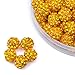 iCherry(TM) 10mm 100pcs/Lot Yellow Clay Pave Disco Ball for Rhinestone Crystal Shamballa Beads Charms Jewelry Makings